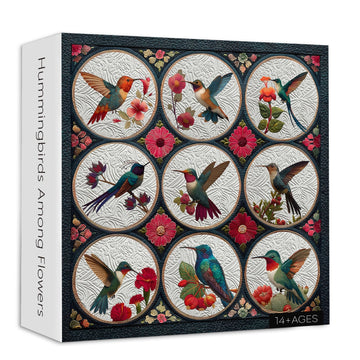 Kolibris unter Blumen Puzzle 1000 Teile